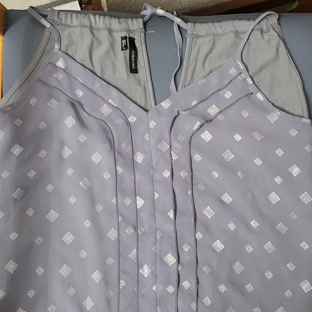 Maurices Gray Sleeveless Top